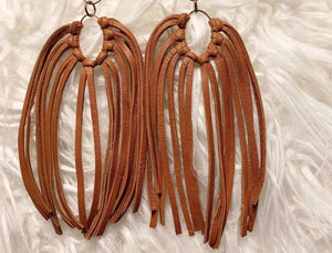 Leather Fringe(Camel)